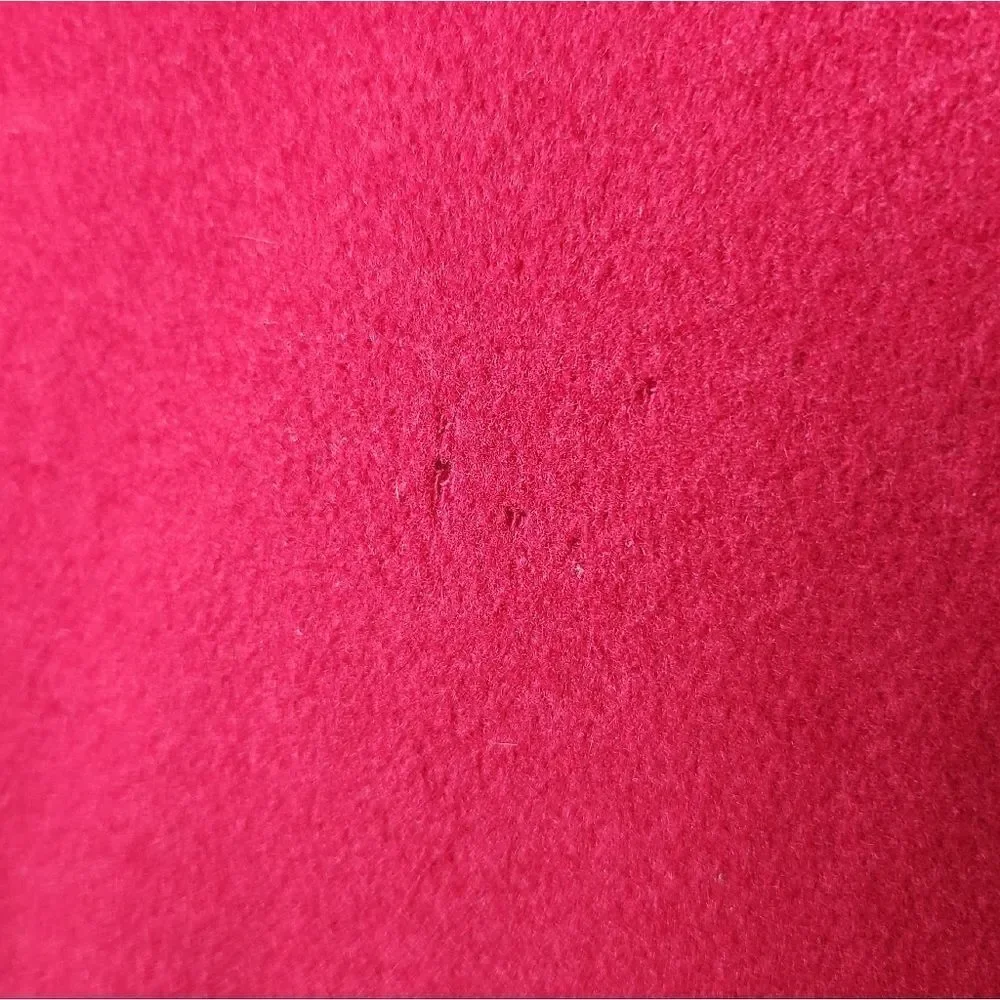 L.L. Bean Wool Cashmere Double Breasted Peacoat Coat Womens Red Size 14